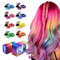 Hair Chalk Pinkiou Temporary Bright Hair Color Dye for Girls Kids Washable Hair Chalk Set/Kit for Girls New Year Birthday Party Cosplay DIY - 8 Colors