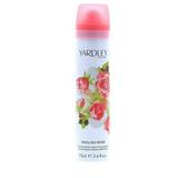 Yardley English Rose Deodorant Body Spray 2.6 oz Pack of 4