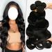 Benehair Malaysian Virgin Human Hair Extensions Weave Weft 1/3/4 Bundles Soft Straight/Body Wave Hair 8 -30 US Black