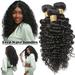 Benehair Malaysian Virgin Human Hair Extensions Deep Wave Hair Weave Weft Black Women 3 Bundles 300G 16 18 20 8A