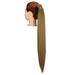 SAYFUT Long Straight Clip in Ponytail Extension 20/28 Inch Wrap Around Drawstring Pony Tail Hair Extension Synthetic Hairpiece Hair Piece for Women (1B#140-160g)