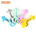 Anneau de dentition en Silicone pour bébé girafe cerf cadeau de douche à mâcher pendentif sucette