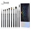 Jessup – ensemble de pinceaux de maquillage pour les yeux 10 pièces poils synthétiques ombre à