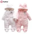 PatPat-Vêtements d'hiver pour bébés filles et garçons combinaison unisexe à manches longues à