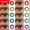 Lentilles de Contact colorées pour les yeux pour Anime Cosplay bleu rouge lentilles de Contact
