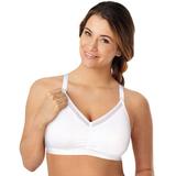 Playtex Womens Nursing Shaping Foam Wirefree Bra with Lace, XS, White