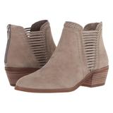 Vince Camuto Pippsy Khaki Strappy Whipstitched Trim Wester Chelsea Cutout Bootie (7,Khaki)