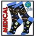 Women's Medical Socks (Black & Blue)