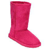 New Girl's Warm Tall Mid Calf 3 Buttons Faux Sheepskin Fur Kids Shoes Boots (8906-Fuchsia-10 Toddler) New Girl's Warm Tall Mid Calf 3 Buttons Faux Sheepskin Fur Kids Shoes Boots