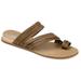 Brinley Co. Womens Multi-strap Wedge Sandal