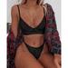 Arrival Women's Fashion Underwear Solid Color Swimsuits Lace Underwear Bikini Plus Size Casual Sexy Underwear Two Piece Set Bra+Briefs Women Bras Women Underpants Sexy Lingerie