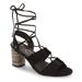 Coconuts by Matisse Women's City Black Ankle Wrap Heels