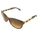 Cat Eye Fashion Celebrity Sunglasses Brown Leopard Frame Amber Lenses