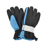 EPYA Kids Girls Boys Thinsulate and Waterproof Ski Glove, Black White Blue, M