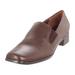 Trotters Womens Ash Leather Square Toe Loafers