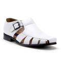 J'aime Aldo Men's 44390 Vented Closed Toe Dress Fisherman Sandals Shoes, White, 7
