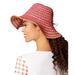 Nine West Womenâ€™s Crochet Floppy Hats â€“ Pink/Natural