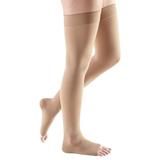 Medi Comfort Open Toe Thigh Highs w/Silicone Dot Band - 20-30 mmHg Reg