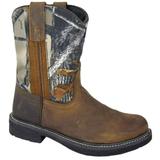 Smoky Mountain Kid's Buffalo Brown/Camo Cowboy Boots 2463