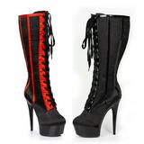 Ellie Shoes E-609-Raven-S 6 Satin Knee High Boot 6 / Black