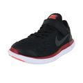 Nike Little Kids Flex 2017 RN (PSV) Shoes, Black/Metallic Hematite-Red, 2