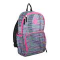 Eastsport Multi-Purpose Mesh Backpack with Front Pocket, Adjustable Straps and Lash Tab, Stripes