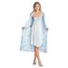 Casual Nights Women's Satin 2 Piece Robe and Nightgown Set