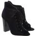 Schutz Women's Black Neapoli Velvet High Heel Bootie (5)