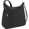 Travelon Anti-Theft Signature Quilted Expansion Crossbody 12" x 12" x 2.5"