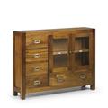 Console en bois marron L 107 cm