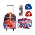 Big Hero 6 Toddler Rolling Backpack w Lunch Case + Accessories