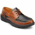 Dr. Comfort Patrick Men's Boat Shoe: 6.5 Medium (B/D) Chestnut/Black Lace