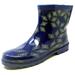 Women Rubber Rain Boots - 7" Ankle Waterproof Garden Boots,Shapes Print