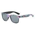 Piranha Unisex "Digital" Abstract Pattern Frame Retro Sunglasses with Smoke Gray Lens