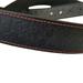 Black Solid Veg-Tan Stitched Leather Belt - Embossed Skulls 1.5" (30)
