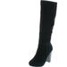 Refresh Women's Ringo-03 Knee High Side Zipper Closure Chunky High Heel Dress Boots