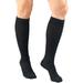 Truform Women's Trouser Socks, Dress Style, Rib Pattern: 15-20 mmHg, Navy, X-Large