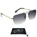 proSPORT Aviator Reader Bifocal Men Women Reading Sunglass Silver Smoke Lens