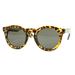 POP Fashionwear P2120 Unisex Round Classic Vintage Fashion Sunglasses Tortoise Green Lens