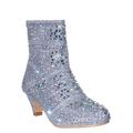 Event98K by Aquapillar, Kids Rhinestone Crystal Glitter Bootie - Girls Shimmering Dress Shoes
