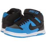 Nike 645025-404: Kids Blue/Black White SB Mogan Mid 2 Jr Skating Sneakers (6 M US Big Kid)