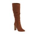 Scoop Penny Microsuede High Heel Slouch Boots Women's