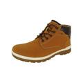 Day Five Mens Casual Lace Up Ankle Work Boot Shoes, Yellow