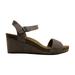 Lucky Brand Womens Kennette Wedge Sandals Suede Open Toe Casual Slingback Sandals