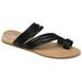 Brinley Co. Womens Multi-strap Wedge Sandal