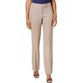 Anne Klein Womens Plaid Flare Leg Trouser Pants