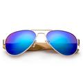High Qaulity Real Bamboo Arm Aviator Sunglasses Bamboo Sunglasses for Men & Women