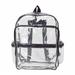 Large Clear Transparent PVC Multi-pockets School Backpack/ Outdoor Backpack/ Heavy Duty Backpack/ Durable Vinyl Completely See Through Daypack 17' Bookbag