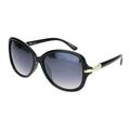 Womens Rhinestone Hinge Diva Butterfly Designer Sunglasses Black Gradient Black