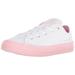 Converse Girls' Chuck Taylor All Star Translucent Color Midsole Low Top Sneaker, White/Cherry Blossom, 3 M US Little Kid